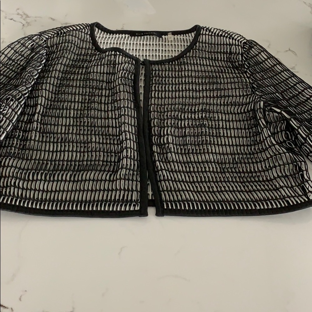 Elie Tahari Black and White Jacket- size S